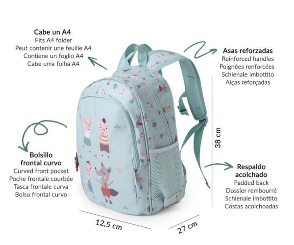 Mochila mediana  The Three Little Pigs - Imagen 5