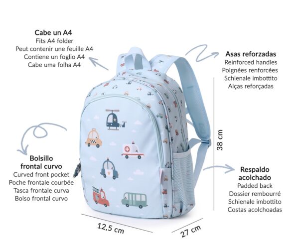 Mochila mediana City Cars - Imagen 5