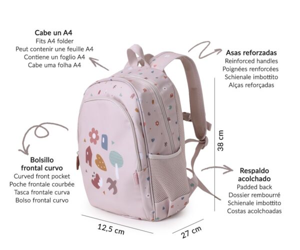 Mochila mediana Geometric Nature - Imagen 2