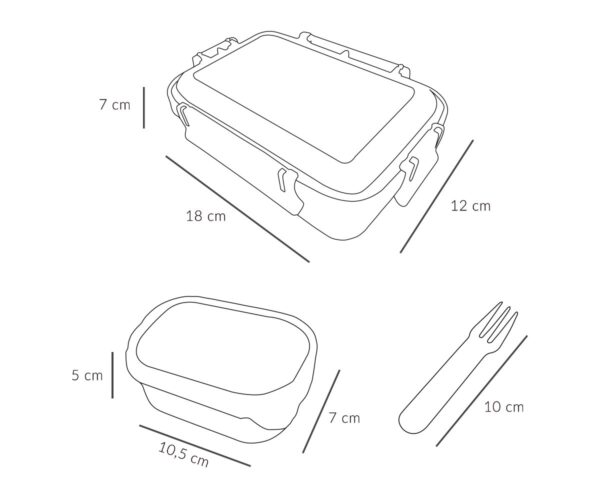 Caja Almuerzo Bento Geometric Nature - Imagen 5