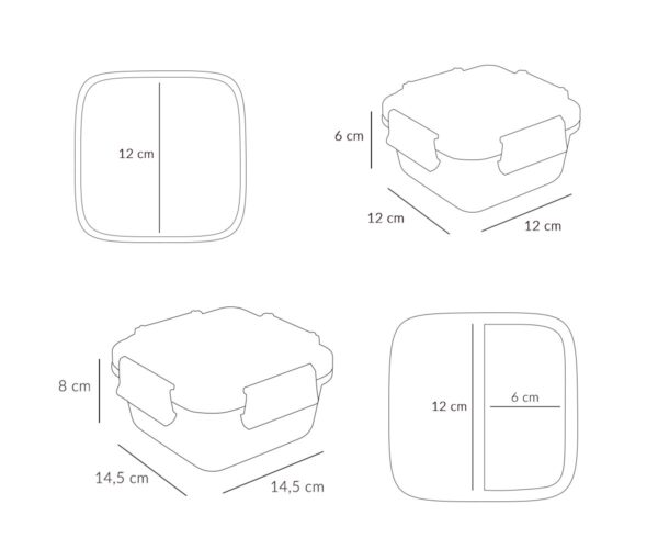 Caja Almuerzo Grande The Three Little Pigs - Imagen 3