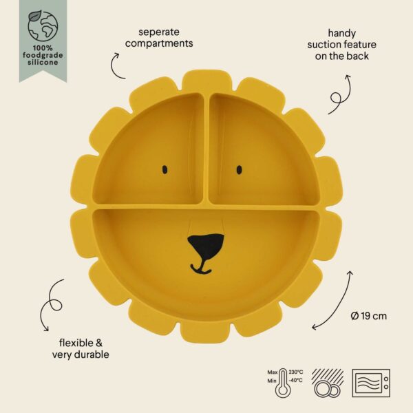 Plato compartimentado ventosa Lion - Imagen 4