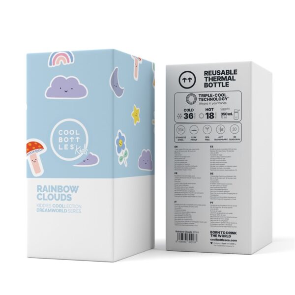 The Kiddie Bottle - Rainbow Clouds 350ml - Imagen 4