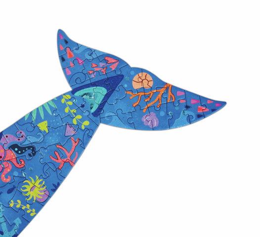 PUZZLE DE SUELO BRILLANTE BALLENA - Imagen 4