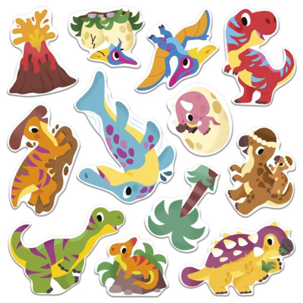 2 ANOS - PEGATINAS GRUESAS - DINOSAURIOS - Imagen 3