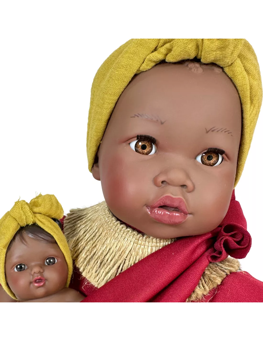MUÑECA ALIKA CON BEBÉ BURGUNDY - Imagen 3