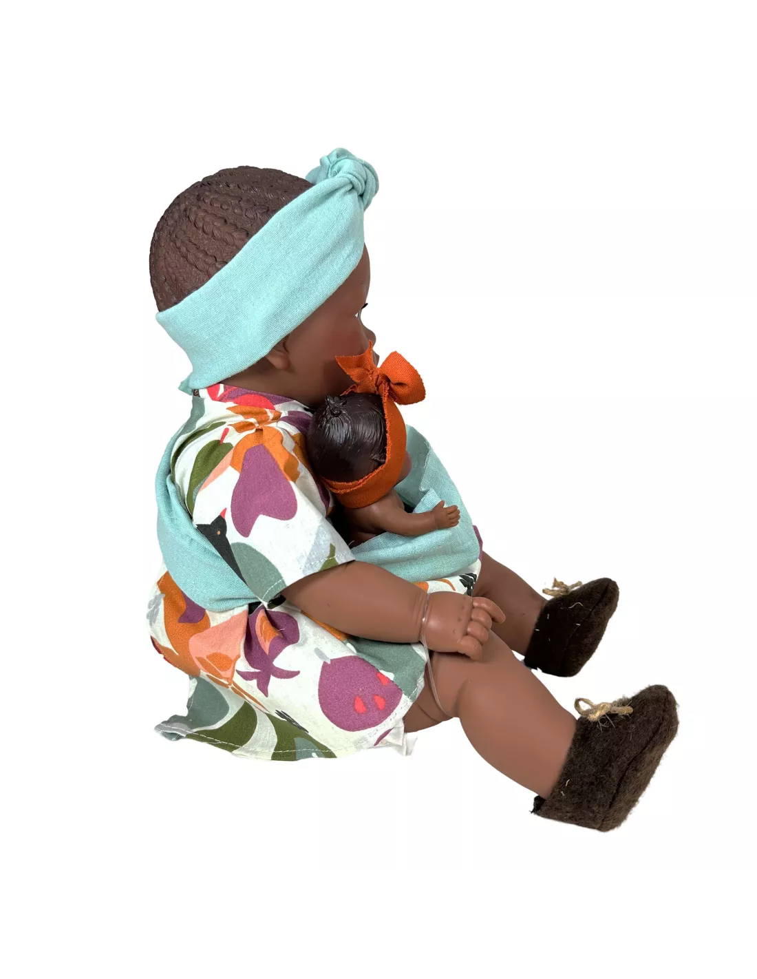 MUÑECA ALIKA CON BEBÉ FLORAL - Imagen 5