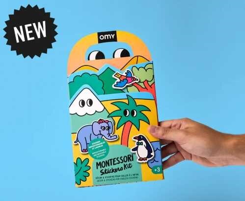 MONTESSORI ANIMALS CON PEGATINAS REUTILIZABLES