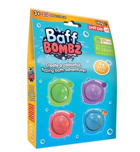 PACK DE 4 BOMBAS BAÑO REDONDAS 4x35gr.