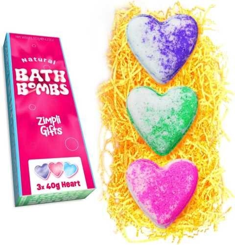 PACK REGALO 3 BOMBAS DE BAÑO CORAZON 3x40gr.