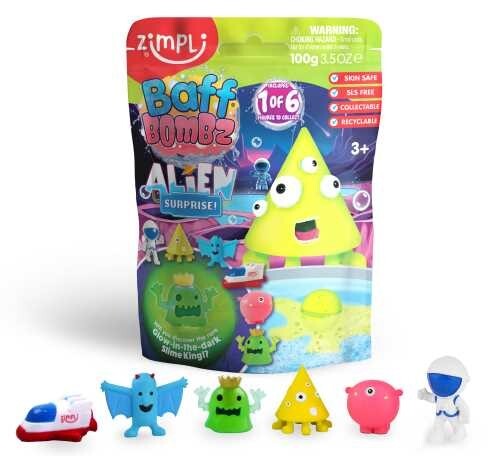 BOMBA DE BAÑO SURPRISE ALIENS 1x100gr.