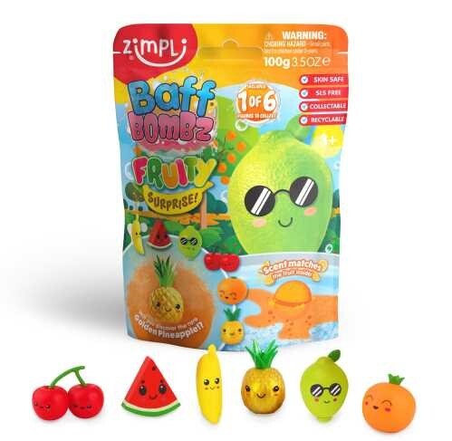 BOMBA DE BAÑO SURPRISE FRUTAS 1x100gr.