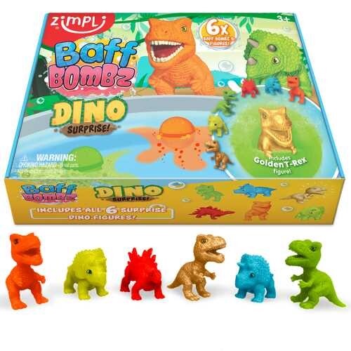 PACK 6 BOMBAS DE BAÑO SURPRISE DINOS