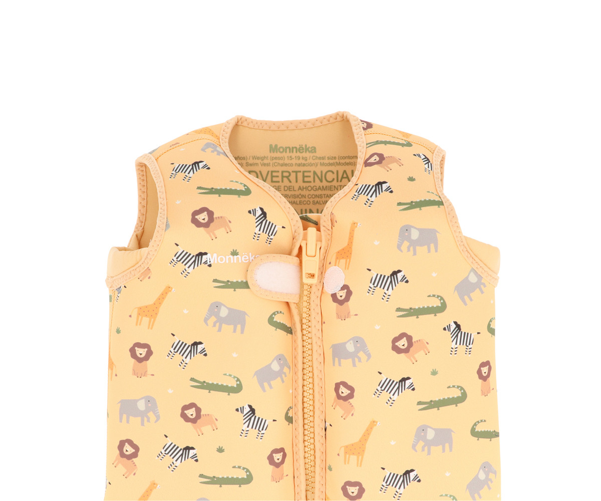 Chaleco Flotador Aprendizaje Wild Animals 2 a 6 años - Imagen 3