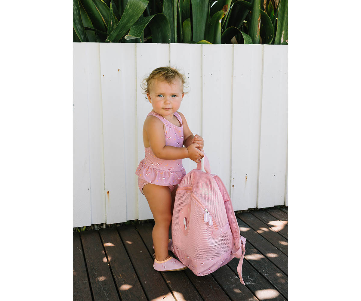 Mochila Infantil Antiarena Whale Pink - Imagen 4