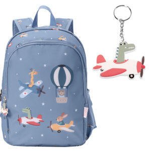 Mochila Mediana Planes + Llavero